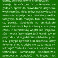 Może ktoś to przeczyta, może uzna, iż rozmowa wiele znaczy, może z kimś innym ją rozpocznie? Nie wiadomo...