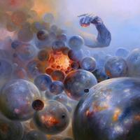 Zatrzymanie VII "Multiversum" Mariusz Lewandowski (Źródła: https://www.lewandowski.art/en_US/c/Original-paintings/17 | https://www.facebook.com/MariuszLewandowskiART) [także poszukiwanie neoRównoczesności II]